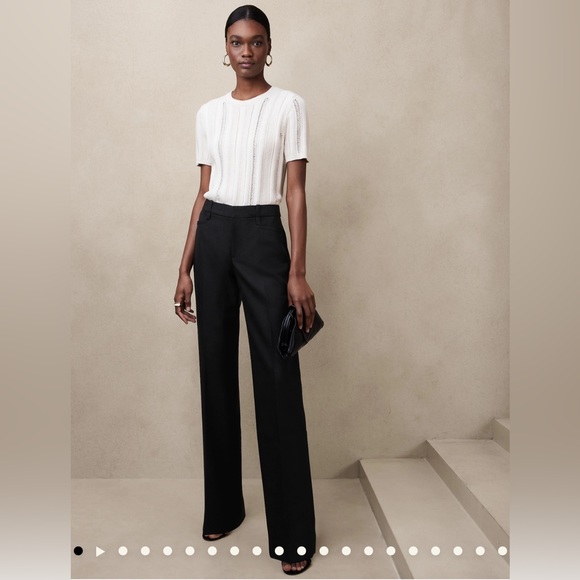 NWT | Banana Republic | LIDO STRAIGHT ITALIAN WOOL PANT - Picture 4 of 17